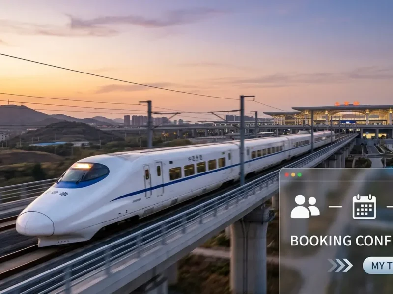 How to book China high speed rail bullet train tickets online through ErrandsChina