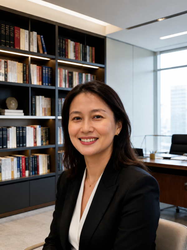 Qiu Yun, founder of Errands China, in a modern office setting