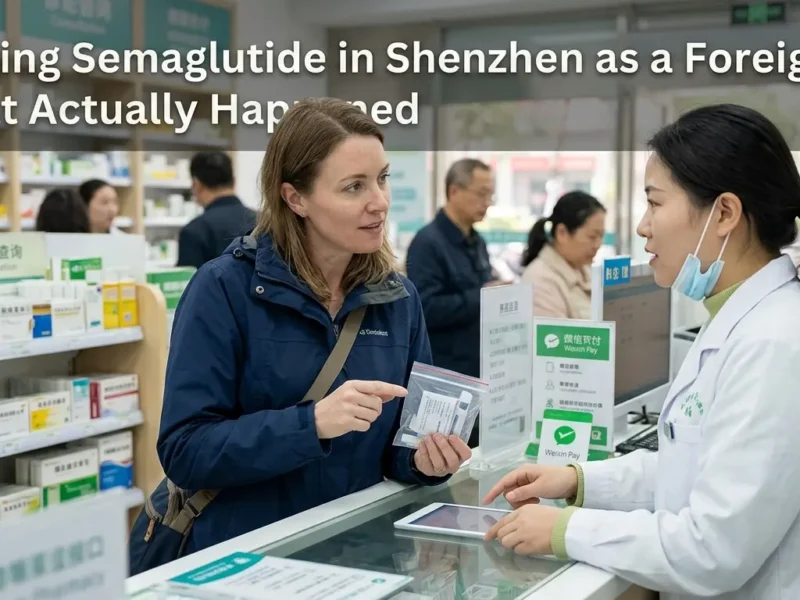 An international visitor inquiring about prescription medication at a local hospital