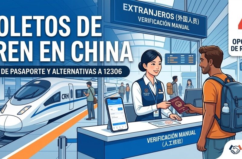 Boletos de tren en China para extranjeros: pasaporte y estación de alta velocidad